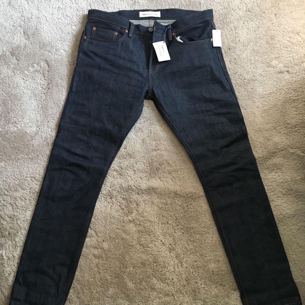 Gap Skinny Selvedge Indigo Denim Sz. 33 x 30 (NWT)